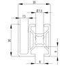 201007//BSB klemprofiel 30x30 WG40 nut 8  0 88kg/m 