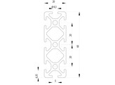 202033//ISB profiel 20x60 nut 5  1 28kg/m 