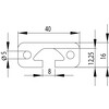 202055//ISB profiel 16x40 zwaar  nut 8  1 156kg/m 