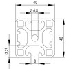 ISB profile 40x40 3n light nut 8