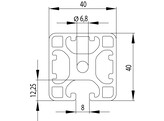 ISB profile 40x40 3n light nut 8