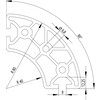 202076//ISB profiel R40/R80 90  nut 8  4 05kg/m 