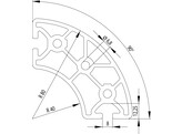 202076//ISB profiel R40/R80 90  nut 8  4 05kg/m 