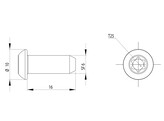 330005//Schraube S6X16-T25 ESD