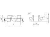 342010//Hammermutter Nut 10 M4