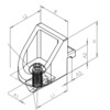 ISB Clamping angle Nut 5 complete set