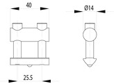 360009//Bolzenverbinder 8 O14x40